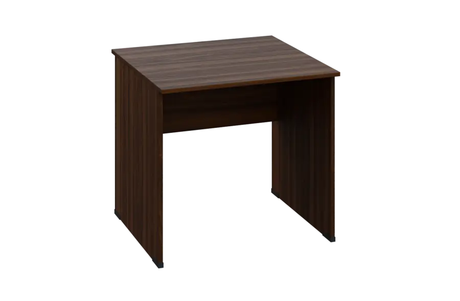 EPL 18 - 8 stůl kancelářský, dřevěná podnož, deska 18 mm, široký 800 mm, ořech královský